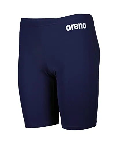 ARENA Jungen Boy's Team Swim Solid Badehosen Jammer - Kinder-Bademode aus umweltfreundlichem MaxLife Eco-Gewebe, schnelltrocknend und chlorbeständig, ideal für Wettkämpfe und Training junger Schwimmer.