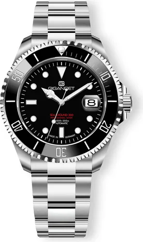 Gigandet SEA GROUND 300 CERAMIC DATE G300-013M-C, Herrenuhr - Armbanduhren: Hochwertige Taucheruhr mit 300m Wasserdichtigkeit, Saphirglas und Swiss Super-Luminova für optimale Ablesbarkeit.