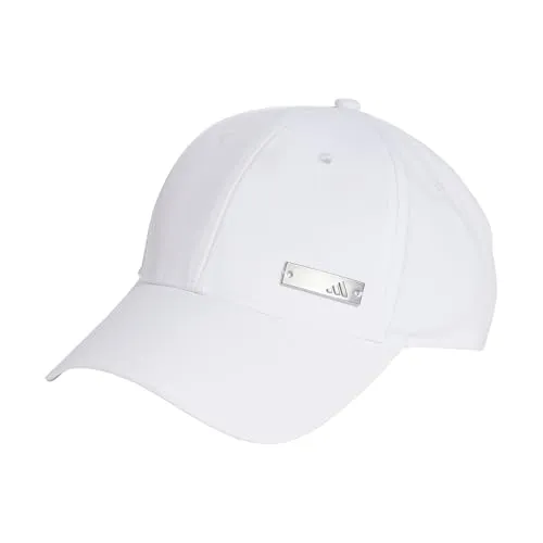 adidas Unisex Baseball Lightweights Metal Hat, White, M-L
