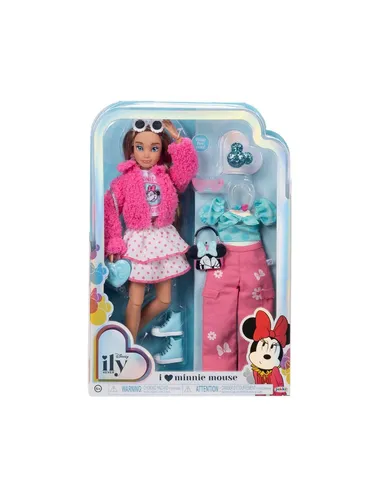 Minnie Inspired Fashion Doll - Disney ILY - Puppe mit langlebigem Design und flexiblem Zubehör für kreatives Spielen, Hersteller: Jakks Pacific