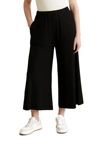 Marc O'Polo Denim Damen Relaxed Fit Stoffhose, Schwarz (Black), L - Damen-Hosen in Relaxed Fit mit Gummibund für optimalen Tragekomfort und Bewegungsfreiheit. Vielseitig kombinierbar für jeden Anlass – von Büro bis Casual Chic.