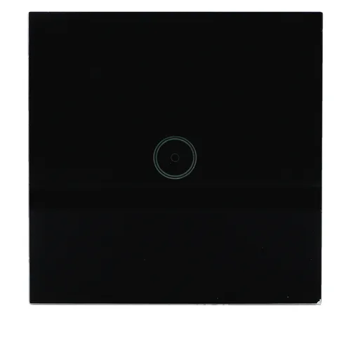 Unitec WIFI Touch Schalter schwarz Glasoptik, Tuya-App, Unterputz