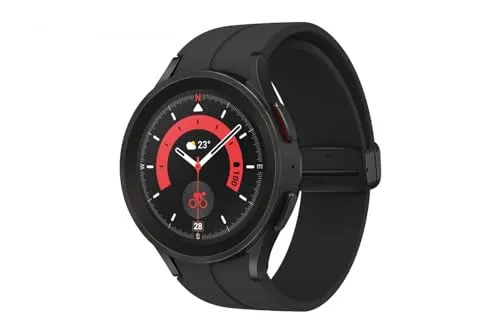 Samsung Galaxy Watch 5 Pro 45mm Black - Premium Smartwatch - Smartwatch mit robustem Design, GPS und umfassenden Fitness-Tracking-Funktionen für aktive Lebensstile.