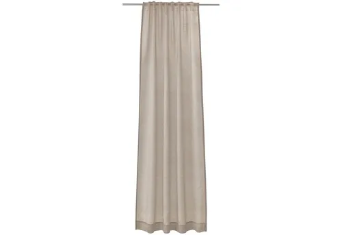Joop! Schlaufenvorhänge Glare kitt - Eleganz für Ihr Zuhause - Schiebevorhänge in taupe, 130 x 250 cm, aus hochwertigem Polyester mit einem stilvollen Kornblumenmuster und verdeckten Schlaufen für einen modernen Look.
