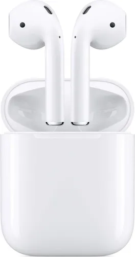 Apple AirPods In-Ear-Kopfhörer Bluetooth Weiß - Kopfhörer mit bis zu 5 Stunden Wiedergabe pro Ladung, automatischer Verbindung und hochwertigem Sound. Ideal für Apple-Nutzer, die kabellose Freiheit suchen.