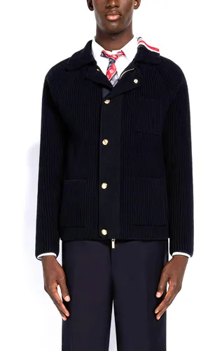 Thom Browne Tricolor Sweater Zip Up Cardigan Jacke Strickjacke Blouson S