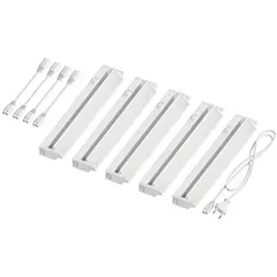 ledscom.de LED Unterbau-Leuchte LIWO 35cm, schwenkbar, warmweiß 5er Set - Vielseitige LED Unterbauleuchte für effiziente Beleuchtung in Küche, Flur und Werkstatt. Schwenkbar und erweiterbar, ideal für individuelle Lichtgestaltung. Energieeffizient mit 476lm bei nur 4,9 W.