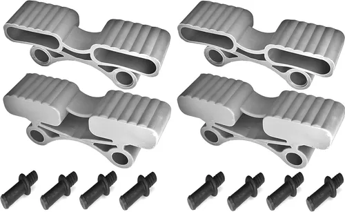 cyclingcolors Lattenhalter 4x Gummi + 8x Bolzen Haltestifte - Möbelgleiter für Lattenroste, flexibel und einfach zu montieren; ideal für 38x12mm Lamellen, sorgt für Stabilität und Langlebigkeit.