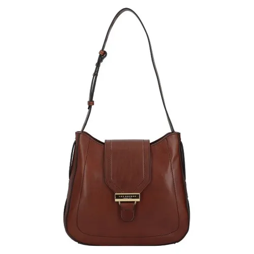 The Bridge Benedetta Schultertasche Leder 31 cm braun - Elegante Handtasche aus hochwertigem Leder mit geräumigem Hauptfach und sicherem Reißverschlussfach – ideal für die moderne Frau, die Stil und Funktionalität schätzt.