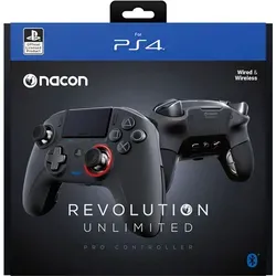 NACON Revolution Unlimited Gamepad für PlayStation 4 - Vielseitiges Gamepad mit analoger Steuerung, Vibration und Touchpad für ein verbessertes Spielerlebnis. Ideal für Gamer, die maximale Kontrolle und Komfort suchen.
