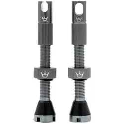 Peaty's x Chris King (MK2) Tubeless Valves - Hochwertige Tubeless-Ventile aus 7075-Aluminium für MTB, Road und Cyclocross. Mit lebenslanger Garantie, einfacher Montage und einzigartigem Design für optimalen Luftstrom und Dichtheit.