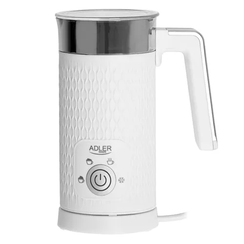 Adler Milchaufschäumer AD 4494 - Weiß - Milchaufschäumer für cremigen Schaum, ideal für Kaffee-Spezialitäten und einfach in der Handhabung.