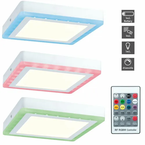 Paulmann LED Panel Aufputzlampe Deckenlampe Aufputz Aufbau Wandleuchte RGB Feri