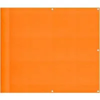 vidaXL Balkon-Sichtschutz Orange 90x1000 cm - Sonnenschirme – Wasserfester Sichtschutz aus 100% Polyester-Oxford, UV-beständig und ideal für mehr Privatsphäre beim Sonnenbaden. Einfach zu befestigen!
