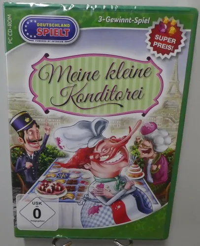 Meine kleine Konditorei PC Spiel Software CD ROM 3-Gewinnt-Spiel Bäckerei T86