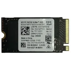 Western Digital 256GB SSD M.2 2242 PCIe NVMe - Interne Solid State Drive für Notebook-PCs mit blitzschnellen Lese- und Schreibgeschwindigkeiten von bis zu 2400 MB/s und 900 MB/s, ideal für Upgrade und Performance-Steigerung.