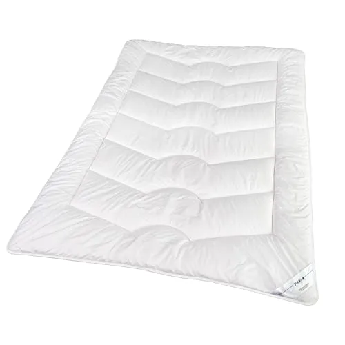 Traumschloss Premium Bettdecke 135x200cm - Luxuriöser Schlafkomfort - Bettdecken für perfekte Nachtruhe: Hochwertige Füllung aus Kapok und Lyocell sorgt für ein optimales Schlafklima und ist hypoallergen. Pflegeleicht bei 60°C waschbar.