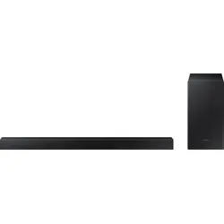 Samsung HW-T420 Soundbar mit Subwoofer - Surround-Systeme mit 2.1 Kanälen und 150 W Leistung für beeindruckenden Klang, inklusive passivem Subwoofer für tiefe Bässe und Bluetooth-Unterstützung für kabelloses Streaming.
