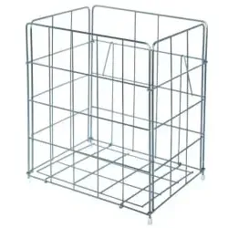 racon® Papierkorb m-waste, 30 Liter - stabil und wandmontierbar - Haushaltszubehör, stabiler Metallkorb mit 30 Litern Fassungsvermögen, ideal für den Einsatz im Büro oder Zuhause, auch zur Wandmontage geeignet.