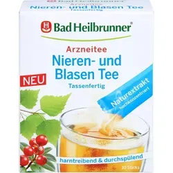 Bad Heilbrunner Nieren- und Blasen Tee tassenfert. - Tees für eine gesunde Blasen- und Nierenfunktion, bequem in der Tasse zubereitet für schnellen Genuss.
