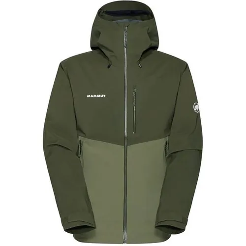 Mammut Alto Guide Hardshell Hooded Jacket Men marsh-dark marsh (40300) XL - Skitourenjacke für Männer, atmungsaktiv und wasserdicht mit umweltfreundlicher Imprägnierung. Ideal für Wanderungen und Klettertouren, ausgestattet mit helmtauglicher Kapuze und praktischen Taschen.