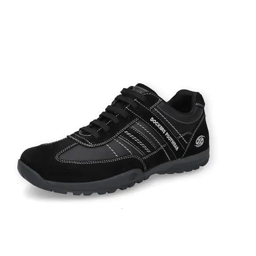 Dockers by Gerli Herren Low-Top Sneaker - Herren-Sneaker aus Leder, ideal für Freizeit und Business, mit schnürbarem Design und normaler Weite für optimalen Tragekomfort.