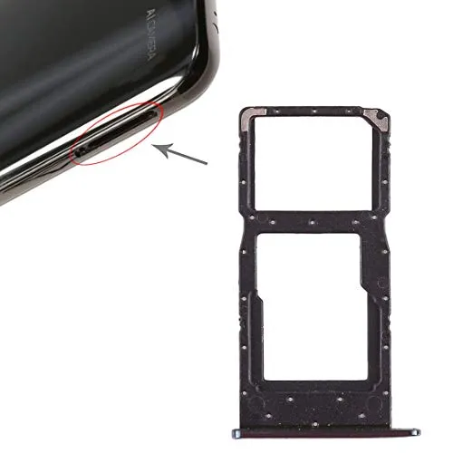 Wigento Für Huawei P Smart 2019 Karten Halter SIM Tray Schlitten Holder Blau Ersatz