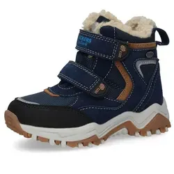 Dockers by Gerli Winterboots Klettstiefel, Winterstiefel mit DOCK-Tex blau 33 EU
