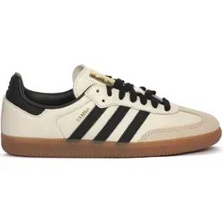 Adidas Samba OG Damen Sneaker in Cream – Stil & Komfort vereint - Sneaker für Damen aus hochwertigem Leder mit gepolstertem Innenfutter, ideal für lässige Ausflüge oder sportliche Aktivitäten. Das ikonische Drei-Streifen-Design und die bequeme Sohle machen sie vielseitig kombinierbar.