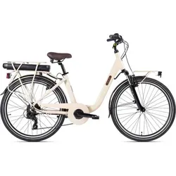 Elektro-Citybike 26 Zoll LETOULE "LaFolie" Avana Nights - E-Scooter mit leichtem Aluminium-Rahmen, ideal für urbanes Radfahren und kombiniert moderne Technik mit stilvollem Design.