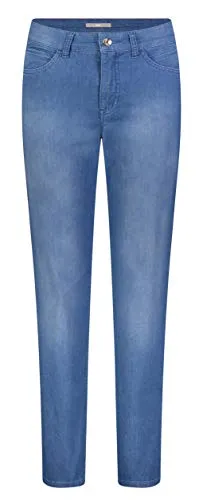 MAC Jeans Damen Melanie Straight Jeans, Blau (Dark Blue D845) - Jeans mit geradem Beinverlauf und hohem Bund, perfekt für stilvolle Outfits und optimalen Tragekomfort.