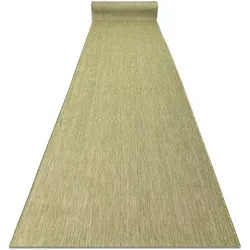 Läufer SISAL SION Melange flach gewebt grün 70x970 cm - Eleganter, flach gewebter Läufer aus natürlichem Material, ideal für stilvolle Akzente in Ihrem Zuhause. Robust und vielseitig einsetzbar, passt perfekt in jeden Raum.