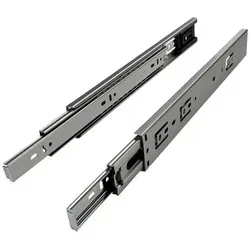 SO-TECH® Auszug Vollauszug kugelgelagert Selbsteinzug Tragkräfte 35 / 45 kg (2 St), Tragkraft 35 kg, Länge 700 mm silberfarben 4.5 cm x 70 cm