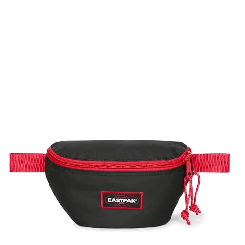 EASTPAK Springer Gürteltasche - Kontrast Scarlet (Rot), 2 L - Gürteltasche aus wasserabweisendem Gewebe, ideal für Alltag und Reisen, mit sicherem Reißverschlussfach auf der Rückseite für Wertsachen.