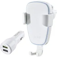 TRONIC® KfZ Smartphone Halterung mit QI Lader 10W TKHQ 10 A1 (Weiß)
