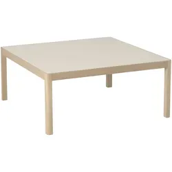 Muuto Workshop Couchtisch, 86 x 86 cm, eiche natur / linoleum grau