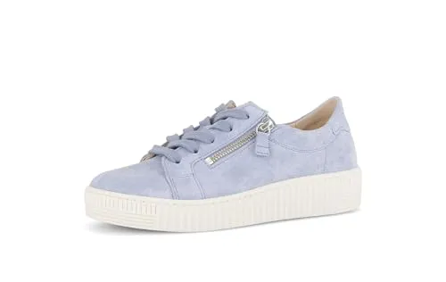 Gabor Sportlicher Schnürer Blau 38 EU (5 UK) - Sportlicher Schnürschuh in Blau, Größe 38 (UK 5), aus hochwertigem Leder. Bequem und stilvoll für den Alltag, ideal für aktive Tage.
