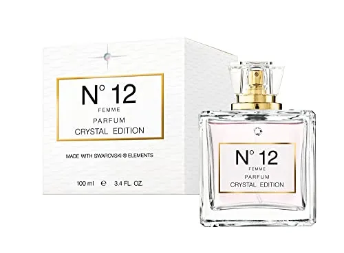 Jacques Battini No.12 Crystal Edition Parfum 100 ml - Extrait de Parfum für Damen, luxuriöser Duft mit edlen Noten für besondere Anlässe.