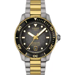 Tissot T-Sport Seastar 1000 Powermatic 80 40mm" T120.807.22.051.00" - Grauer Verlauf,Grau, Gelbgold 1N14 - 40mm