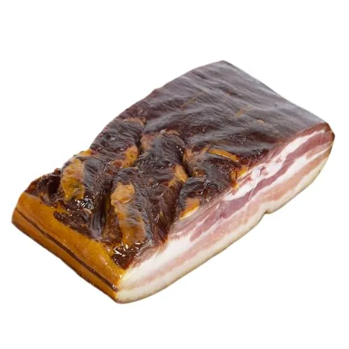 Schwarzwald Metzgerei – Schwarzwälder Bauchspeck am Stück 500gr mit herzhaft rauchigem Aroma – Speck vom Bauch ideal zum Vespern & Brotzeit - für Salate, Rührei, grüne Bohnen, Carbonara uvm.