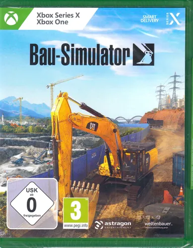 Bau-Simulator - Xbox Series X - Simulation Spiel mit über 70 lizenzierten Baumaschinen, zwei gigantischen Karten und mehr als 90 herausfordernden Aufträgen für Bauunternehmer-Fans.