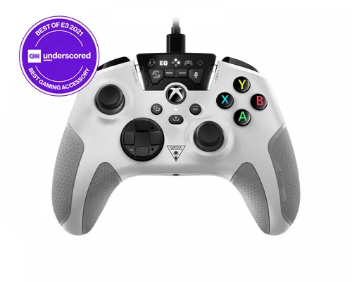 Turtle Beach Recon weiß - Kabelgebundener Xbox Controller für Series X S, kompatibel mit PC und Xbox One, elegantes Design in Weiß und Schwarz