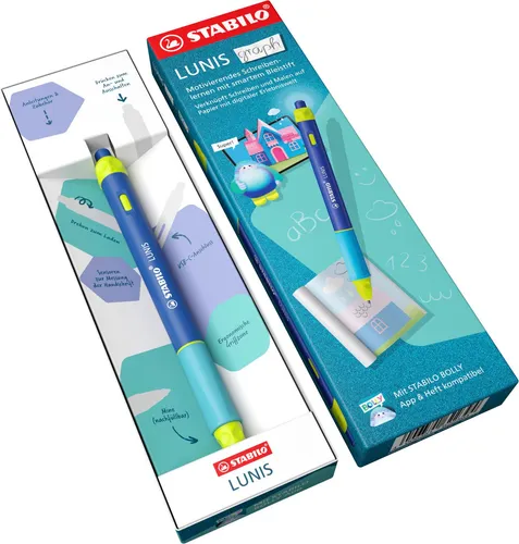Smarter Bleistift STABILO LUNIS graph – Schreiblern-Begleiter von 5-8 Jahren