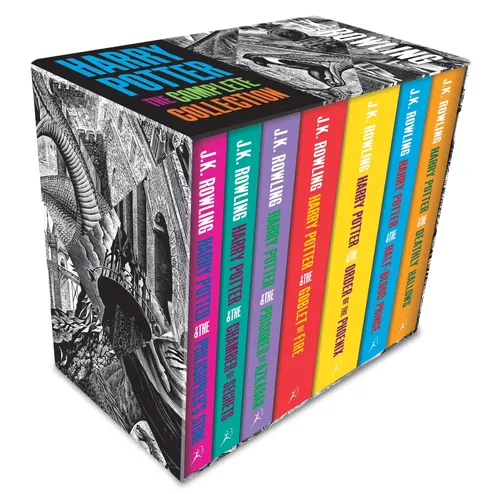 Harry Potter Boxed Set: The Complete Collection (Adult Paperback) - Vollständige Sammlung aller sieben Harry Potter Bücher im Taschenbuchformat, ideal für Fans und Sammler. Perfekt für magische Lesestunden!