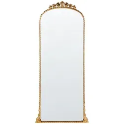 Beliani Wandspiegel, Gold, Metall, Rechteckig, 51x114x3 cm, Spiegel, Wandspiegel