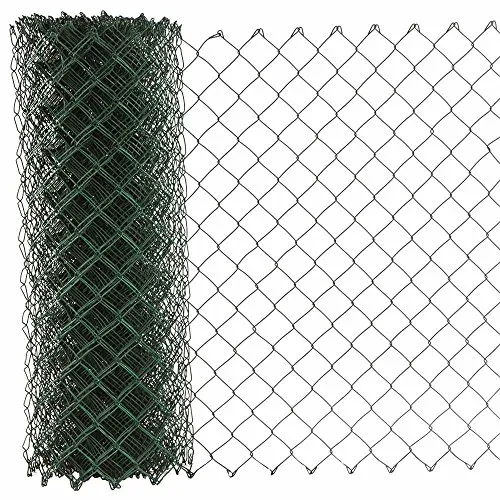 Siena 691042 Maschendraht 25m - Grünes Viereckgeflecht - Gartenzäune aus robustem, grünem Kunststoffummantelten Draht (RAL 6005), ideal für langlebige und sichere Einzäunungen im Garten.