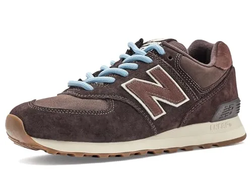 New Balance Damen Wl574v2 Sneaker, Darker Grey Matter/Darker Sea Salt, 8.5