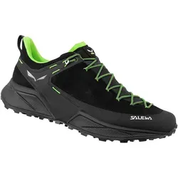 Salewa Trail-Laufschuhe Dropline (Speed-Hiking, Wildleder) schwarz Herren - Vielseitige Herren-Laufschuhe aus hochwertigem Wildleder mit optimaler Stoßabsorption und ausgezeichnetem Tragekomfort. Ideal für Speed Hiking und den Alltag, bieten sie Stabilität und Schutz auf jedem Terrain.