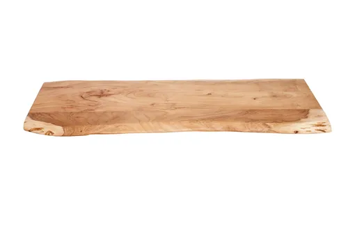 SAM® Tischplatte Baumkante Akazie Natur 120 x 40 cm CURTIS - Zubehör für Möbel: Massivholz-Tischplatte mit echter Baumkante, einzigartiges Unikat und zeitloses Design für individuelle Möbelkreationen.