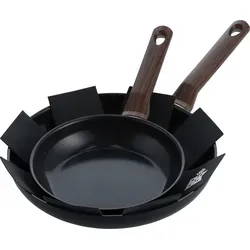 BK Simply Ceramic 3-teiliges Bratpfannen-Set mit Antihaftbeschichtung - Pfannen Set mit energiesparender Aluminium-Konstruktion und PFAS-freier keramischer Antihaftbeschichtung für gesundes Kochen. Ideal für alle Herdarten und spülmaschinenfest.